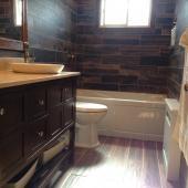 Wood Simulation Full Bathroom Remodel (Jacuzzi tub)