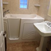 ADA Compliant Bathroom with Walk-In Tub